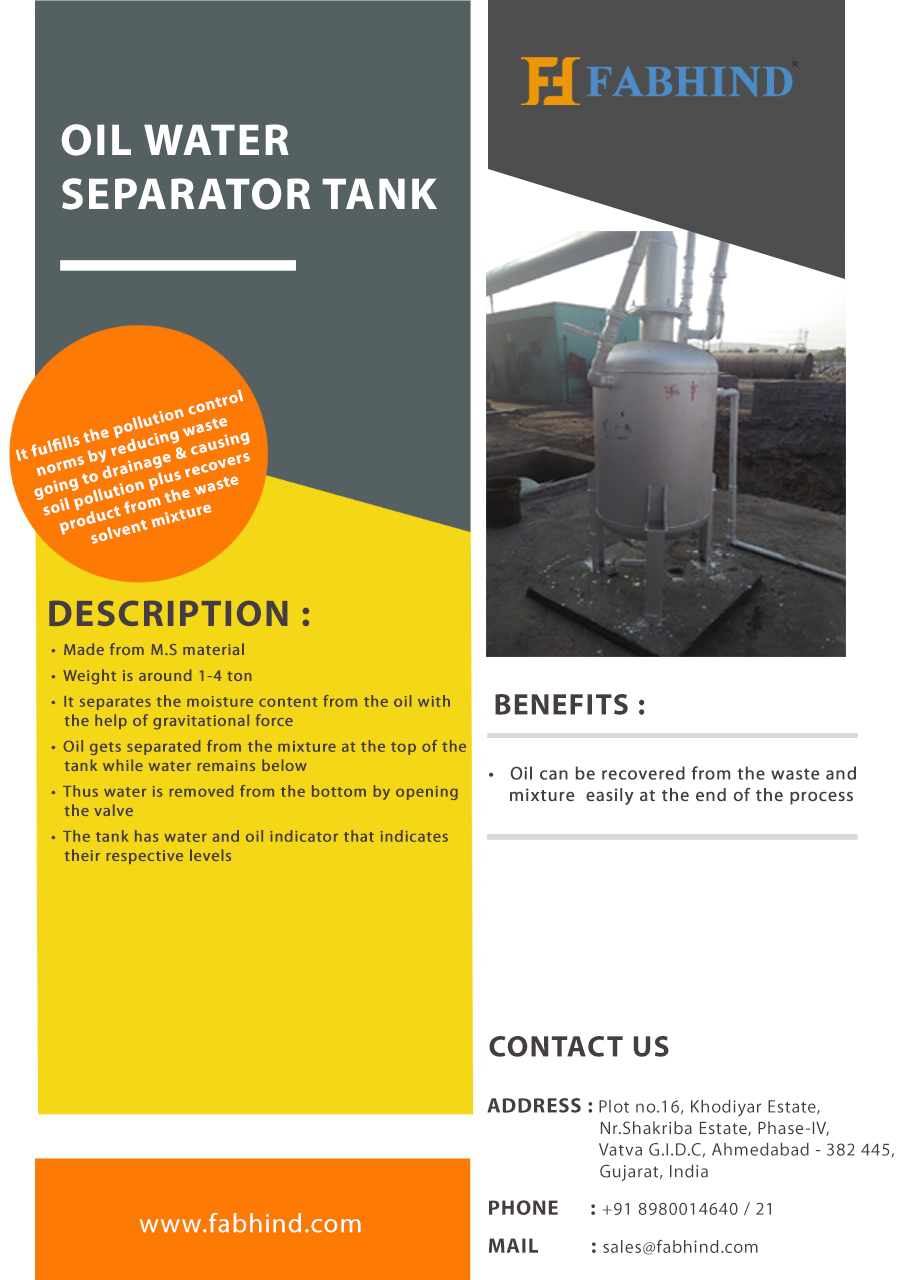 Oil Water Separator Tank